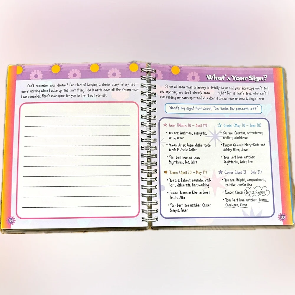 VTG 2004 DISNEY LIZZIE MCGUIRE LIFE ACCORDING TO LIZZIE JOURNAL NOTEBOOK STRIPED
